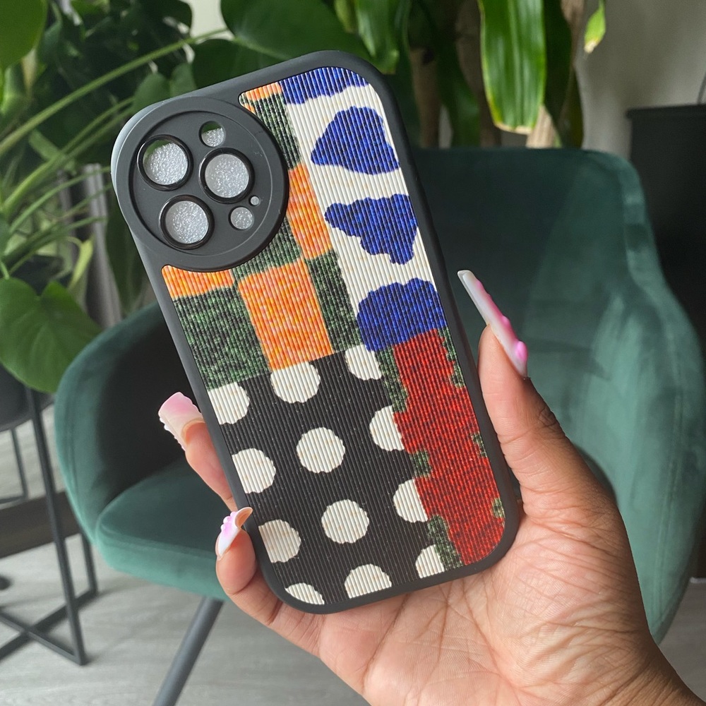 iPhone 12 pro max phone case, textured